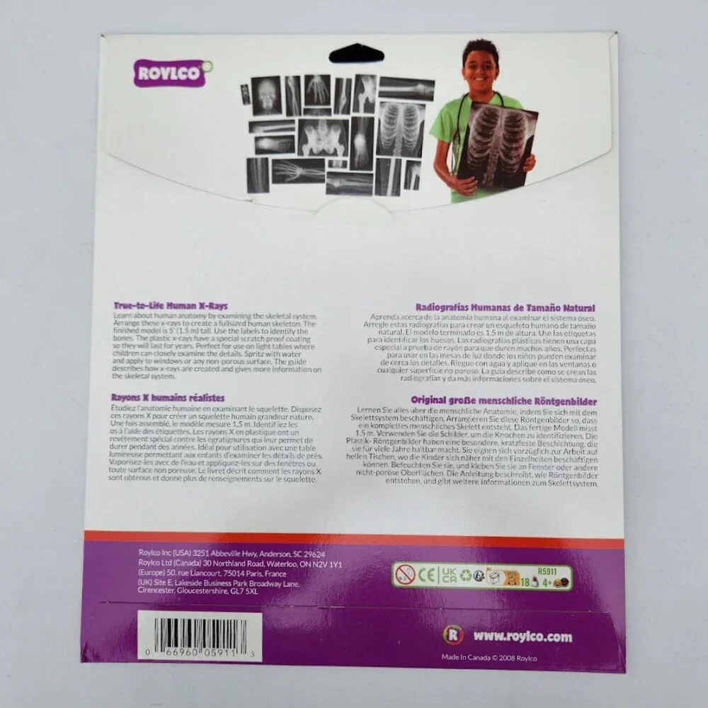 NEW Roylco True-to Life Human X-Rays - Age 4+ R5911 XRays Nancy Larson School Su